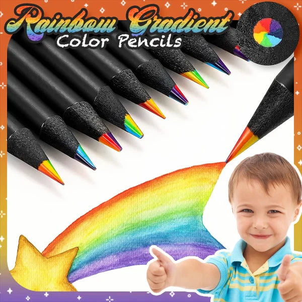 Fun Rainbow Gradient Coloring Pencil