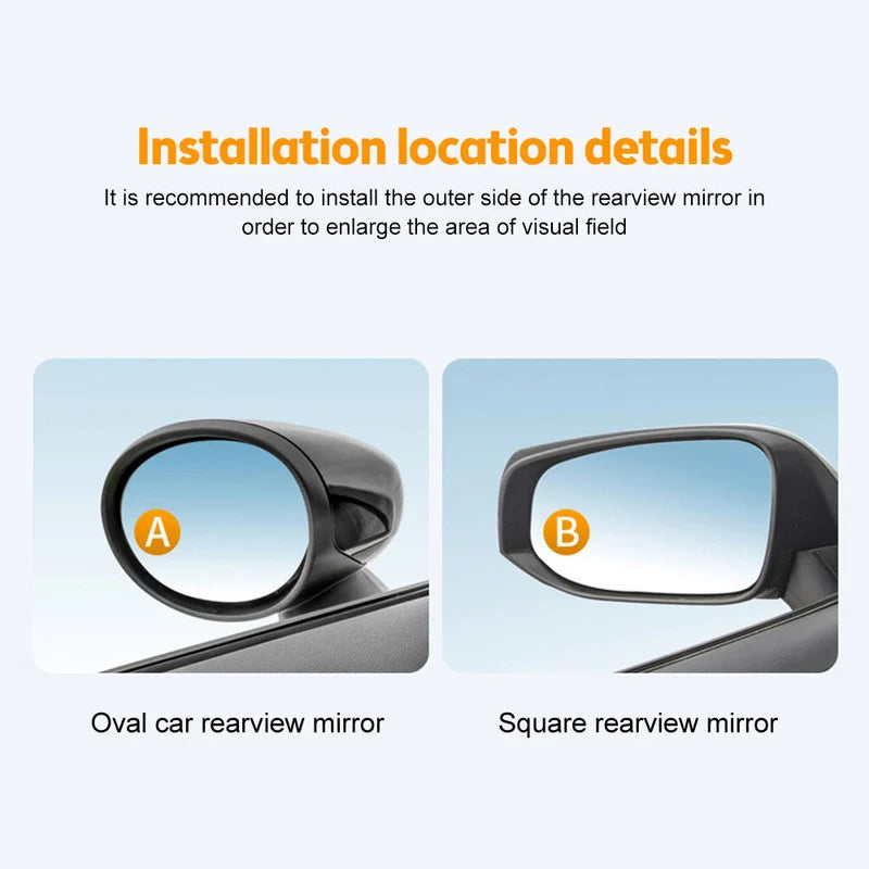 Suction Cup Car Convex Blind Spot Mirror