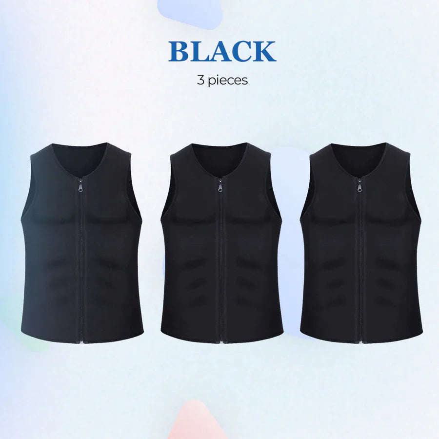 Gynecomastia Compress Zipper Vest