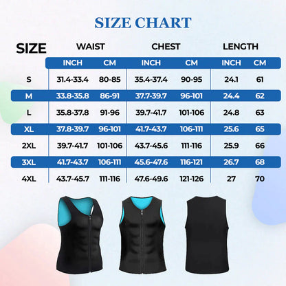 Gynecomastia Compress Zipper Vest