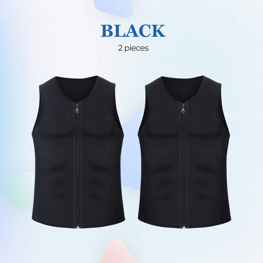 Gynecomastia Compress Zipper Vest